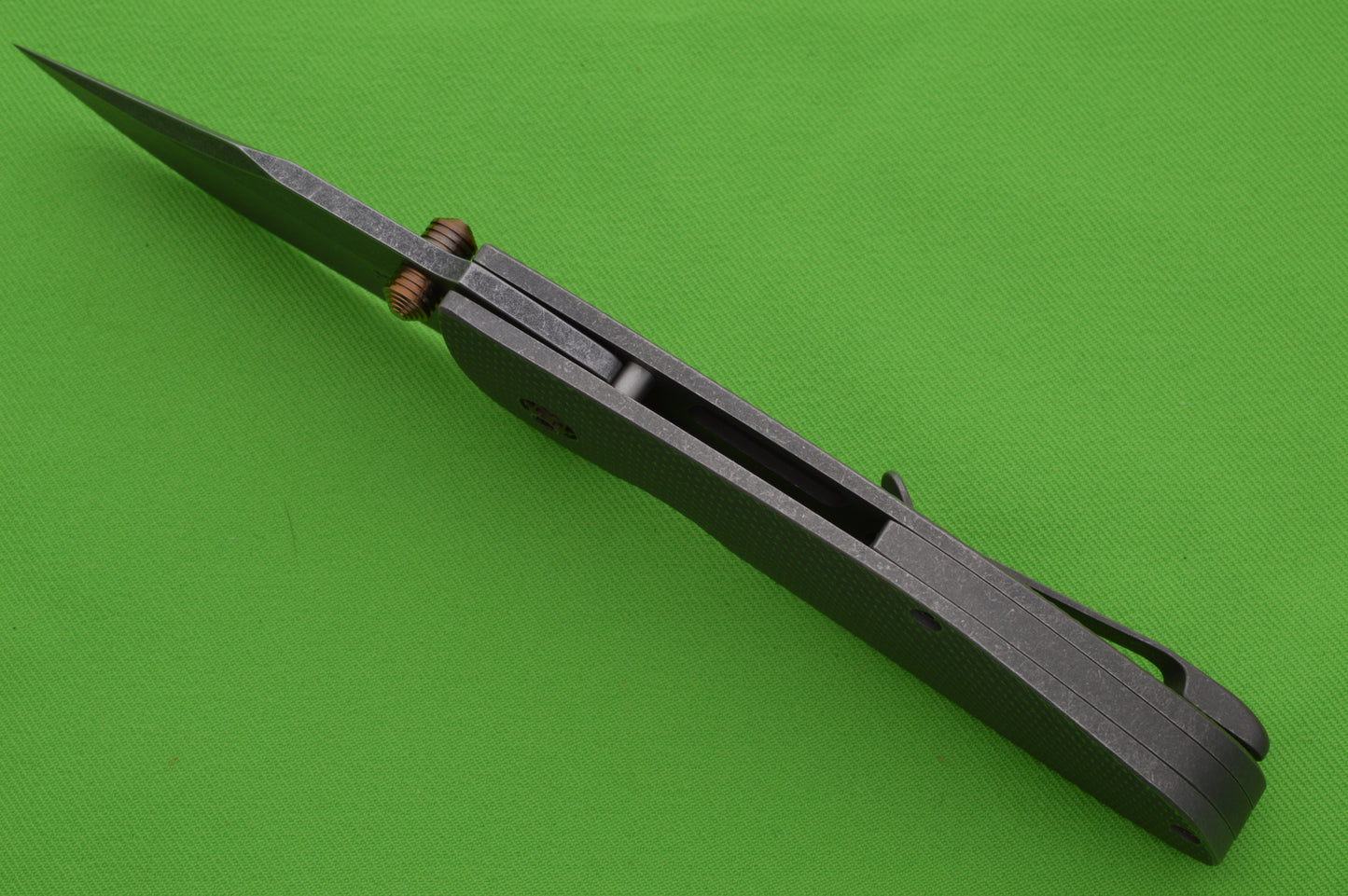 Tom Krein ALPHA Clip Point Full Titanium Frame-Lock Signature Series, Lucky #13! (SOLD)