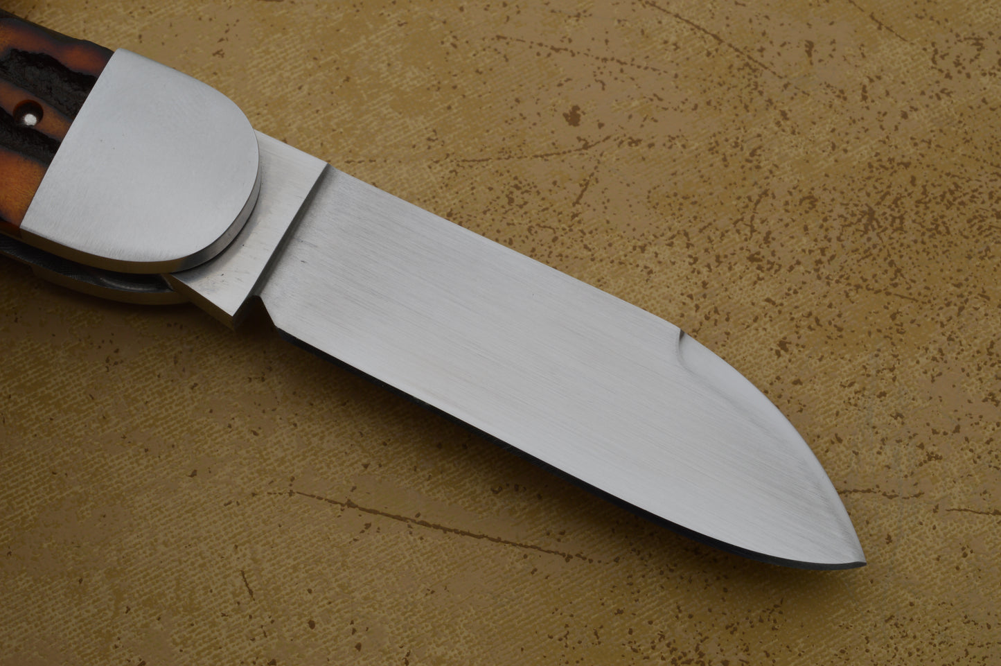 Luke Swenson Premium Stag 3-Blade Split-Back Double Pull Whittler, Slip-Joint Folding Knife (SOLD)