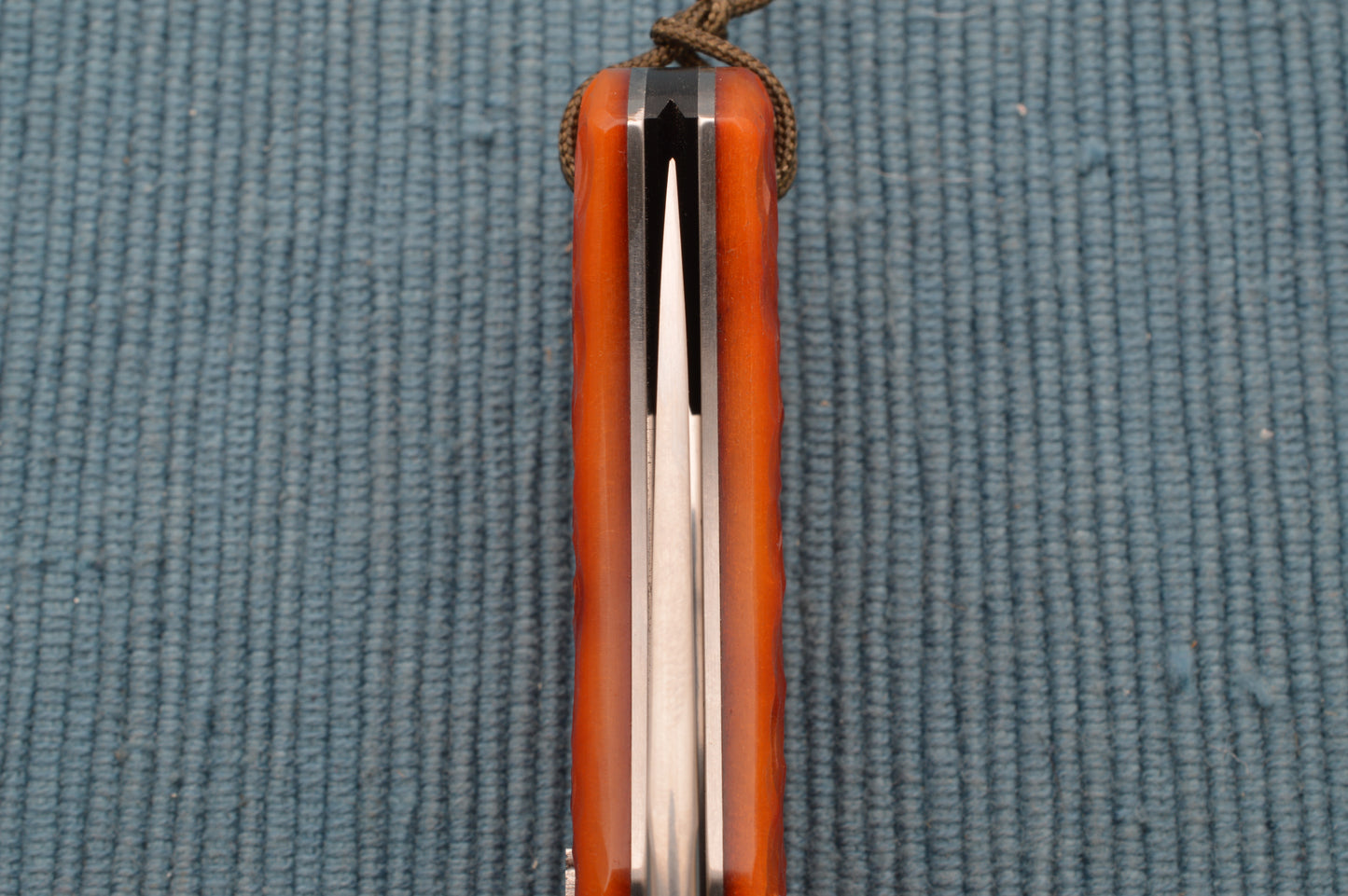 Tom Ploppert Remington 1303 Amber Jigged Bone Lock-Back Folding Knife