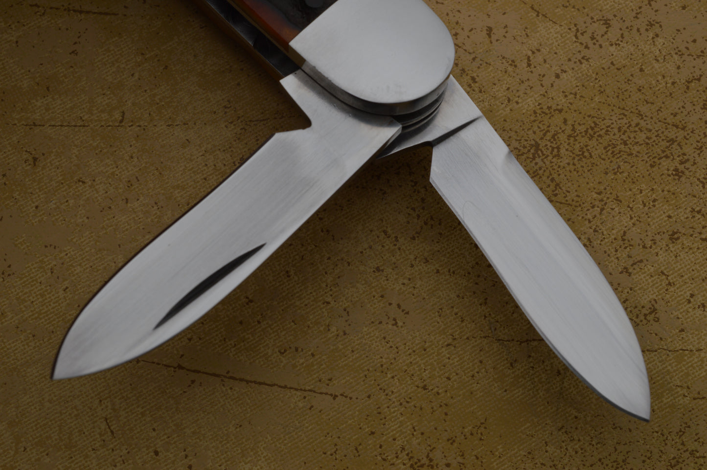 Luke Swenson Premium Stag 3-Blade Split-Back Double Pull Whittler, Slip-Joint Folding Knife (SOLD)