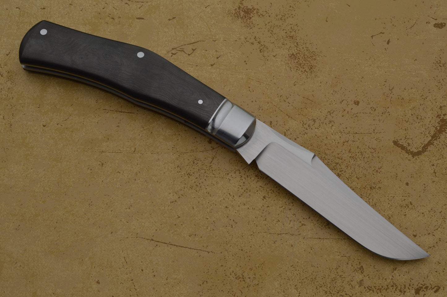 Rhidian Gatrill Rogue Wave Trapper, Fat Carbon Slip-Joint Folding Knife (SOLD)