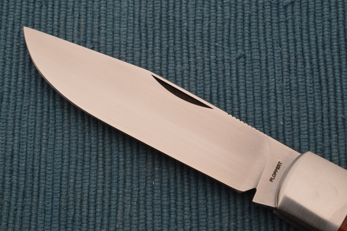 Tom Ploppert Remington 1303 Amber Jigged Bone Lock-Back Folding Knife