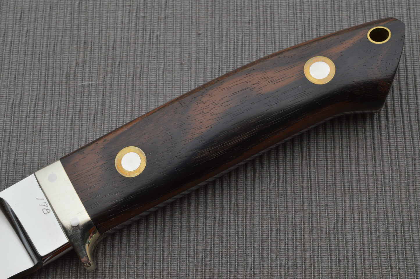 Bob Loveless Hunting Knife #178, Riverside Calif., Leather Sheath