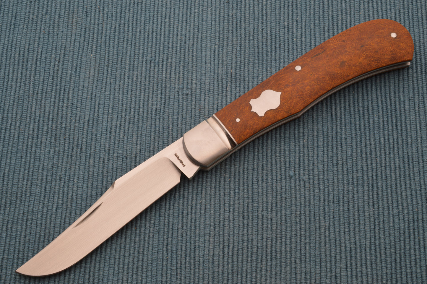 Enrique Peña Full-Size BackPocket Trapper Westinghouse Micarta Slip-Joint Folding Knife (SOLD)