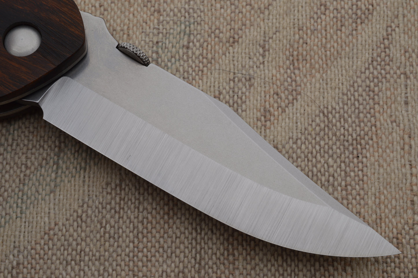 Ernie Emerson COMANCHERO Prototype, Stablilized Wood Scales, Blade Show 2025 (SOLD)