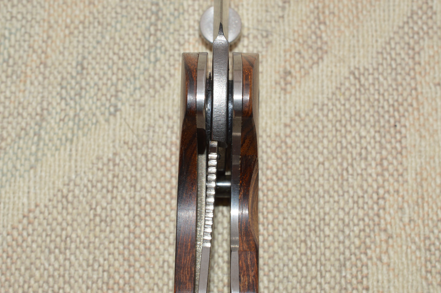 Ernie Emerson COMANCHERO Prototype, Stablilized Wood Scales, Blade Show 2025 (SOLD)