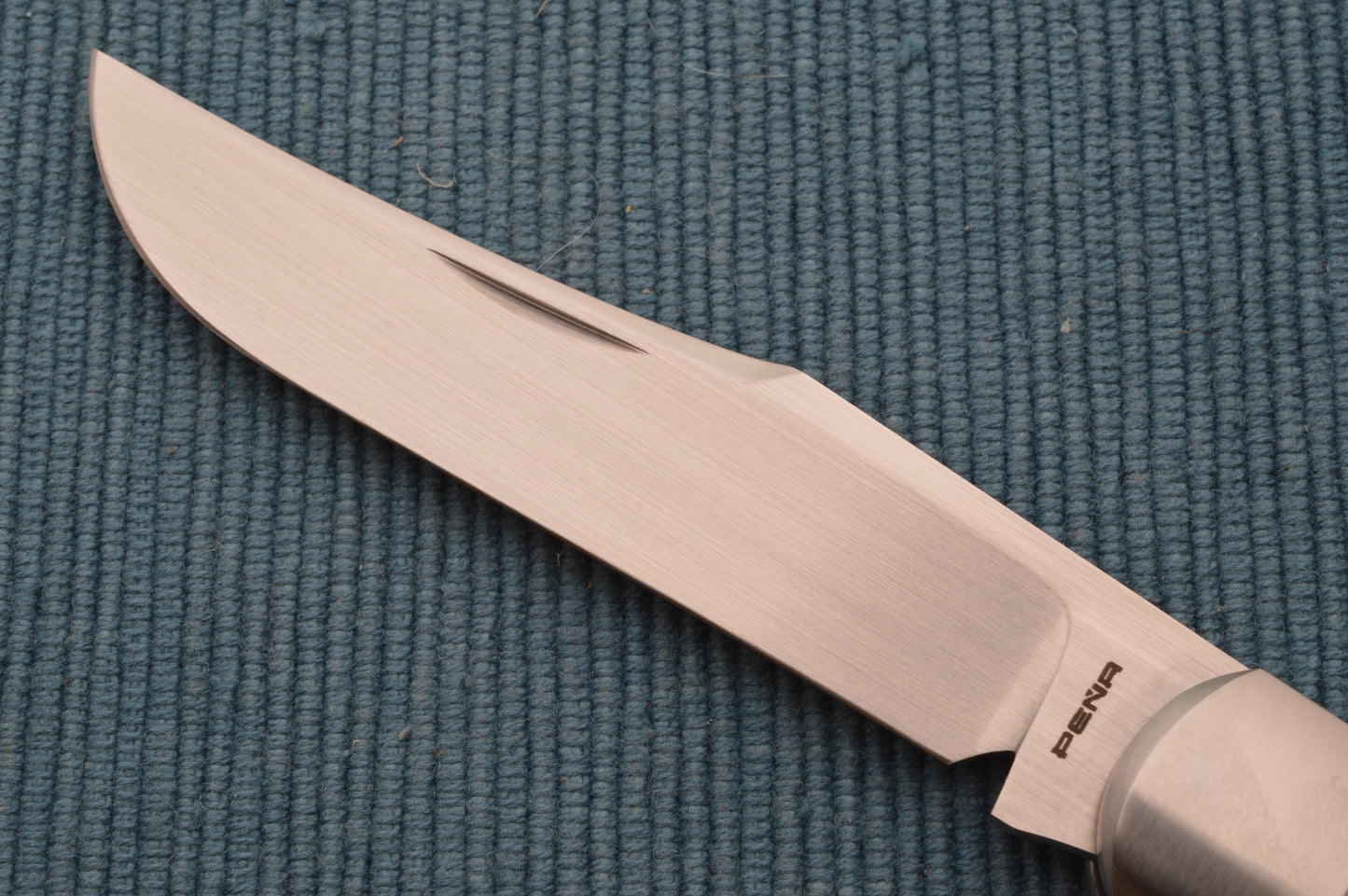Enrique Peña Full-Size BackPocket Trapper Westinghouse Micarta Slip-Joint Folding Knife (SOLD)