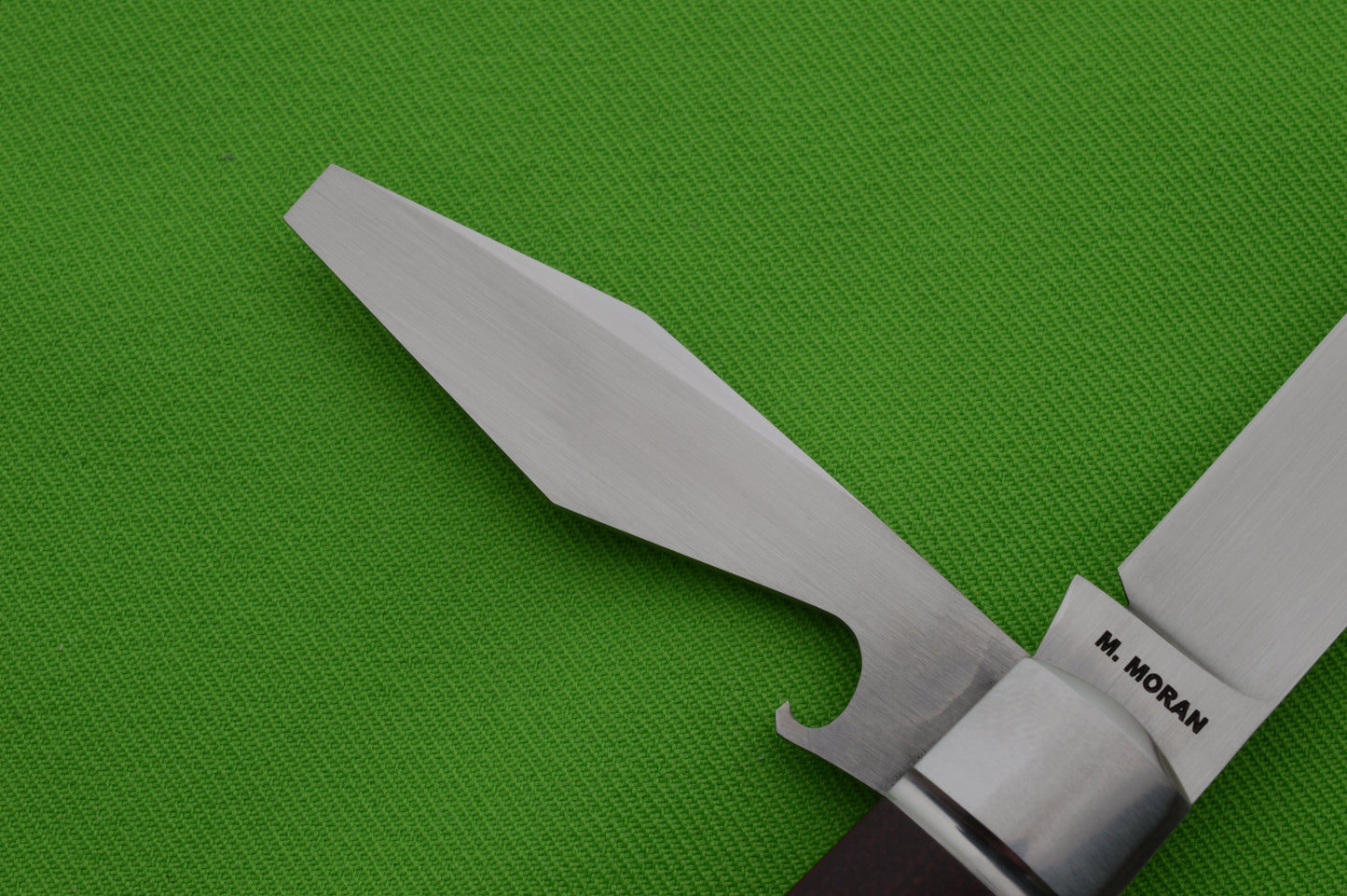 Mike Moran Regular Straight Jack Caplifter Slip-Joint Folding Knife, Sheepsfoot + Bottle Opener (SOLD)