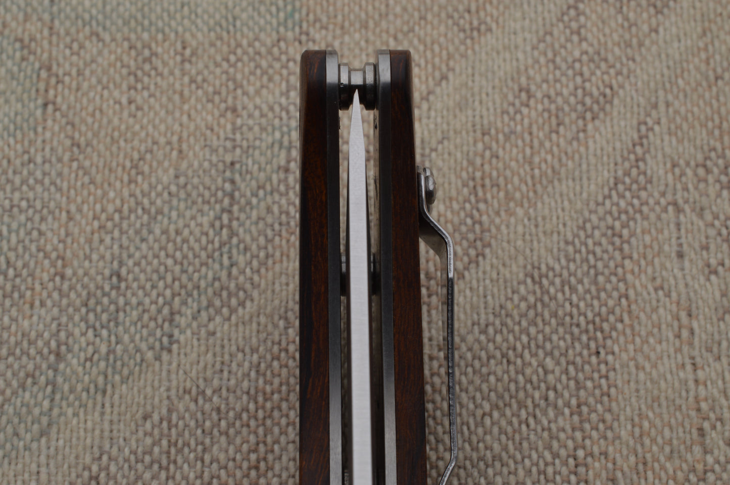 Ernie Emerson COMANCHERO Prototype, Stablilized Wood Scales, Blade Show 2025 (SOLD)