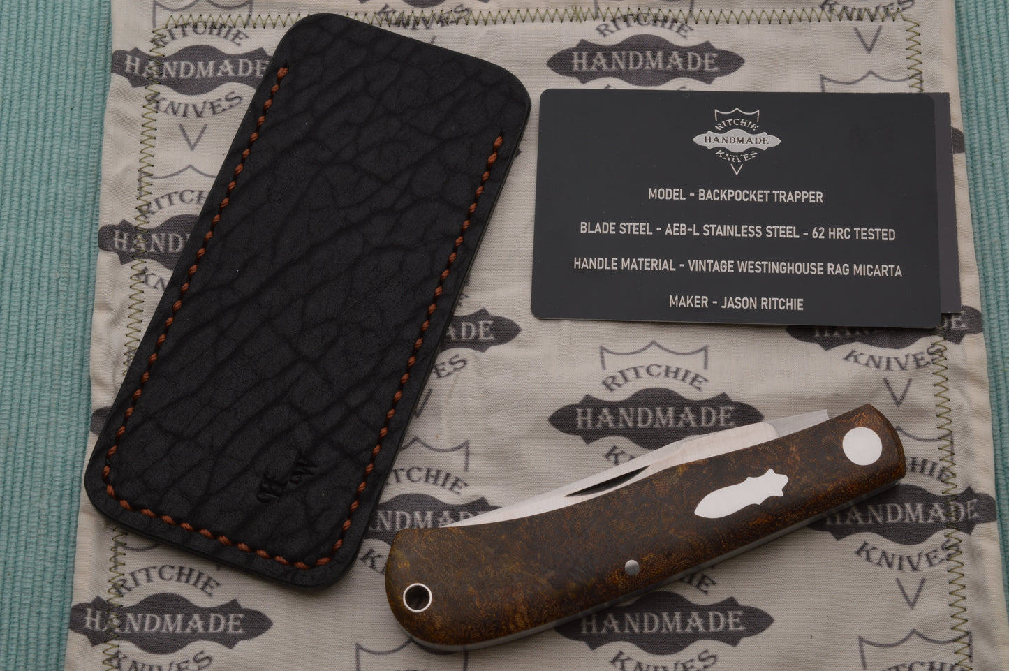 Jason Ritchie BackPocket Vintage Westinghouse Rag Micarta Slip-Joint Folding Knife (SOLD)