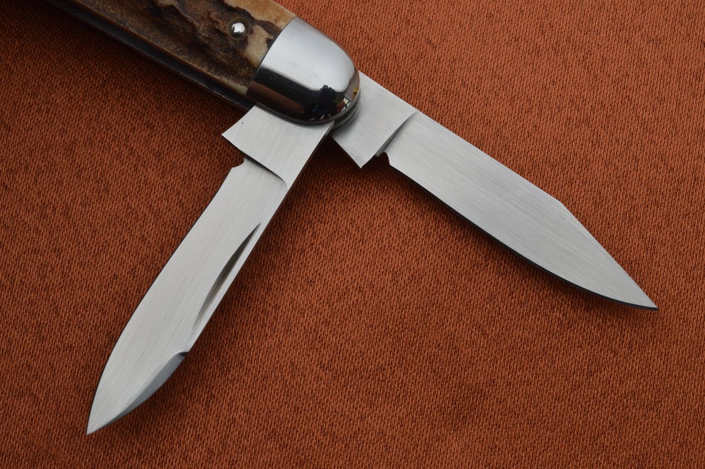 Tim Robertson 3-Blade Stag Lock-Back Whittler LBW