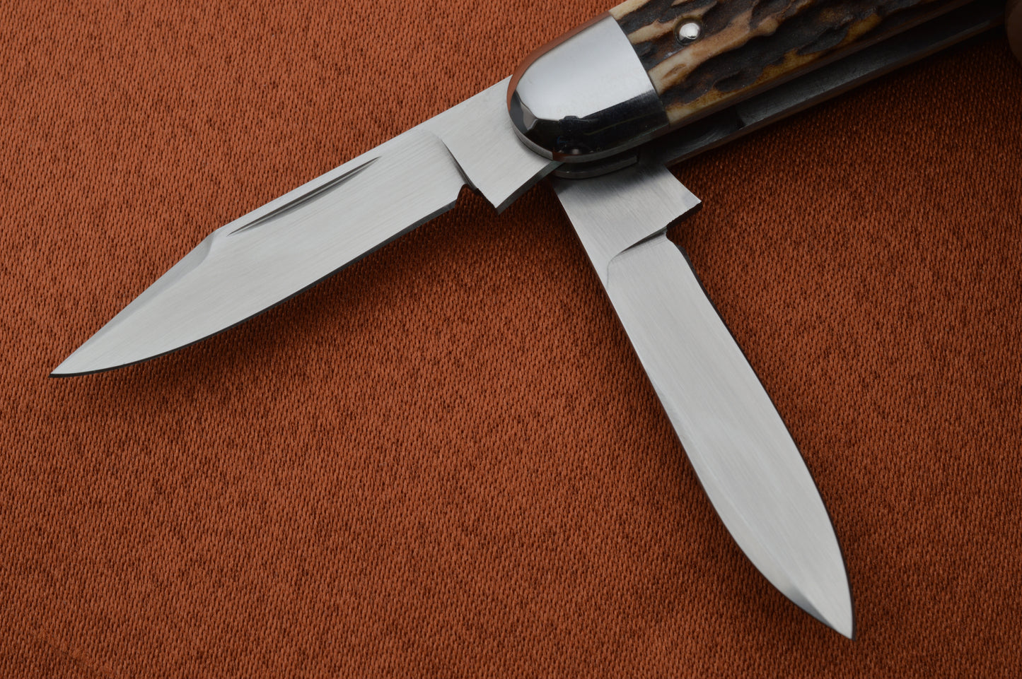 Tim Robertson 3-Blade Stag Lock-Back Whittler LBW