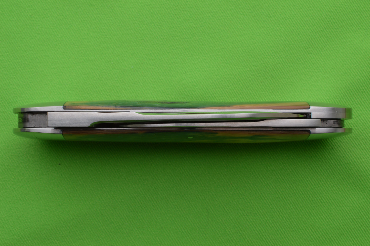 Tom Ploppert PROTOTYPE Two-Blade Fossil Rope Knife, Toenail, Slip-Joint Folding Knife