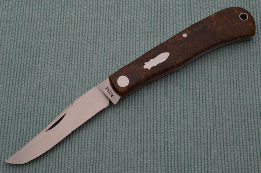 Jason Ritchie BackPocket Vintage Westinghouse Rag Micarta Slip-Joint Folding Knife (SOLD)