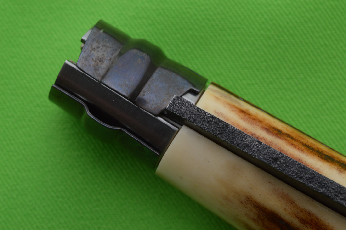 Laurent Gaillard Custom Sambar Stag Opinel N°09, Custom Leather Pouch Sheath (SOLD)