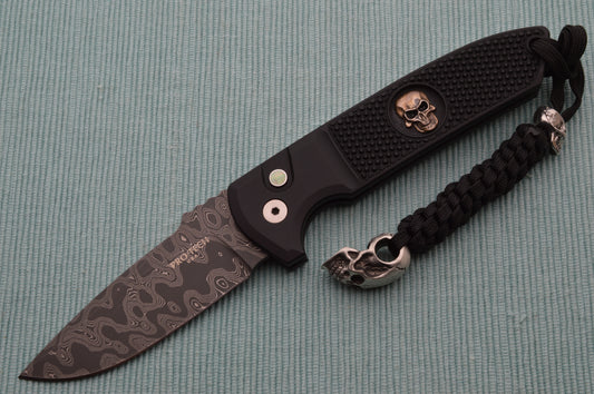 ProTech Les George LG 162-D Damascus Rockeye Auto Folding Knife #16 of 35 (SOLD)