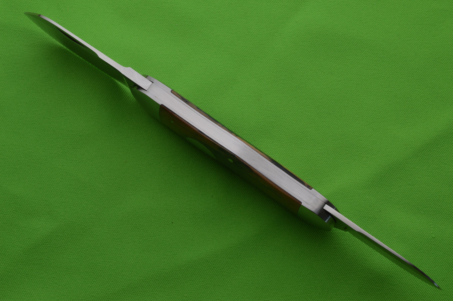 Tom Ploppert PROTOTYPE Two-Blade Fossil Rope Knife, Toenail, Slip-Joint Folding Knife