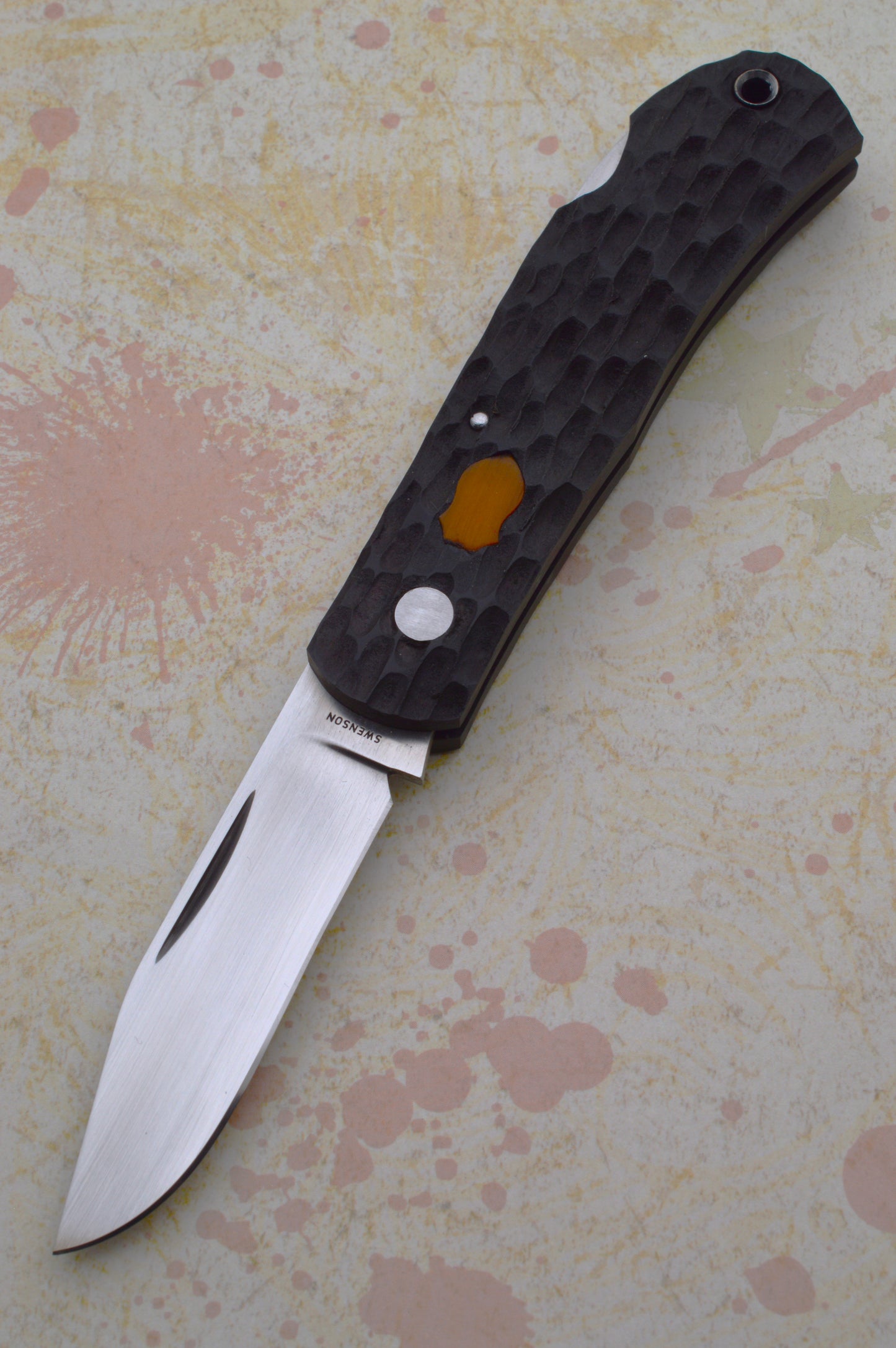 Luke Swenson Jigged Micarta Linerless Lock-Back Folding Knife