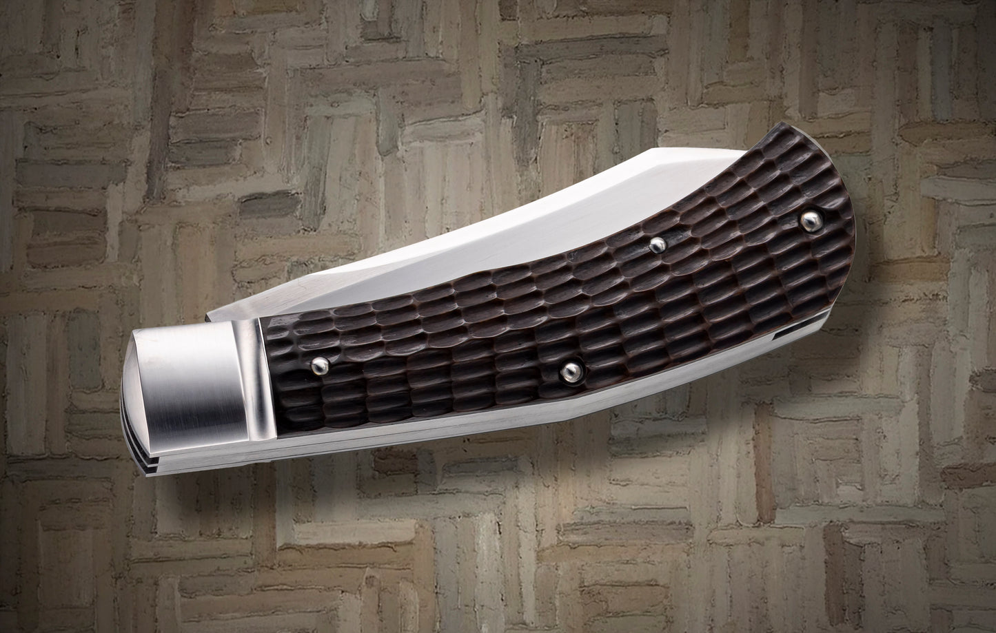 ESNYX Custom 2-Blade SNAPPER Roofline Jigged Bone Slip-Joint Folding Knife