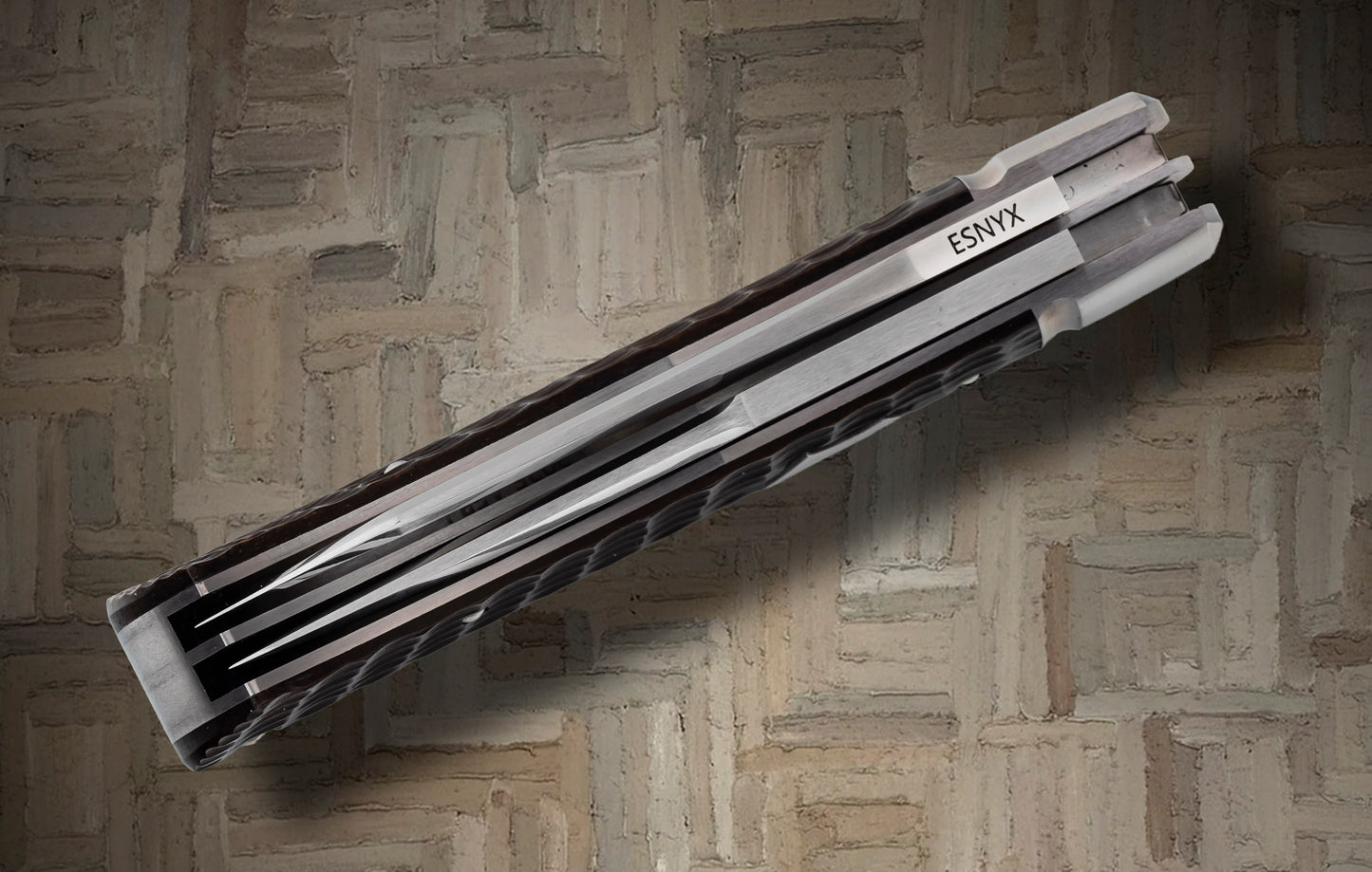 ESNYX Custom 2-Blade SNAPPER Roofline Jigged Bone Slip-Joint Folding Knife