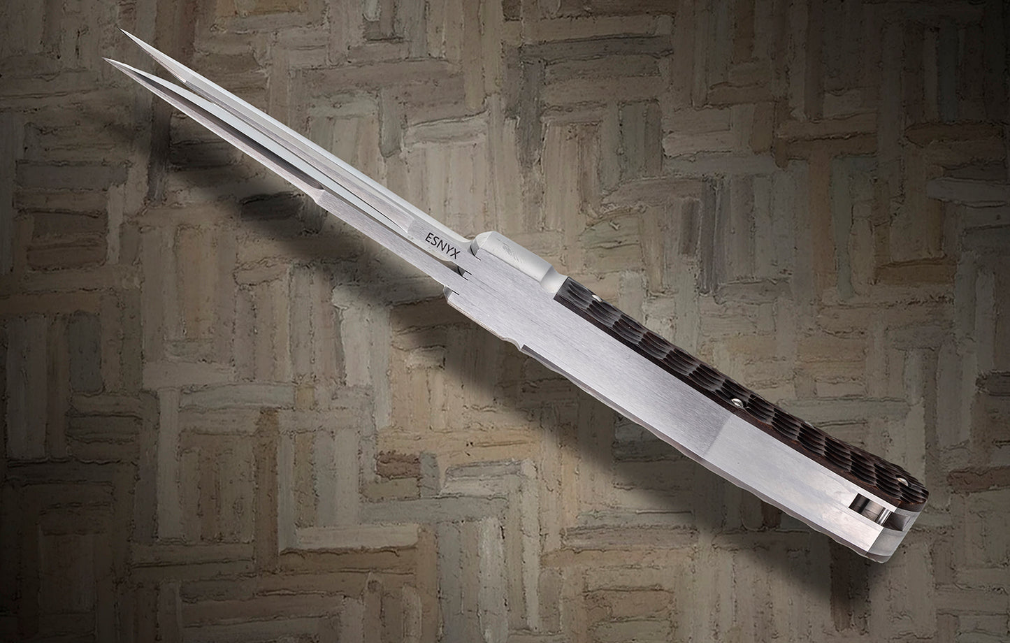 ESNYX Custom 2-Blade SNAPPER Roofline Jigged Bone Slip-Joint Folding Knife