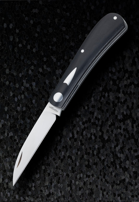 John Horrigan M.S. Wharncliffe Trapper Shadow Pattern Slip-Joint Folding Knife
