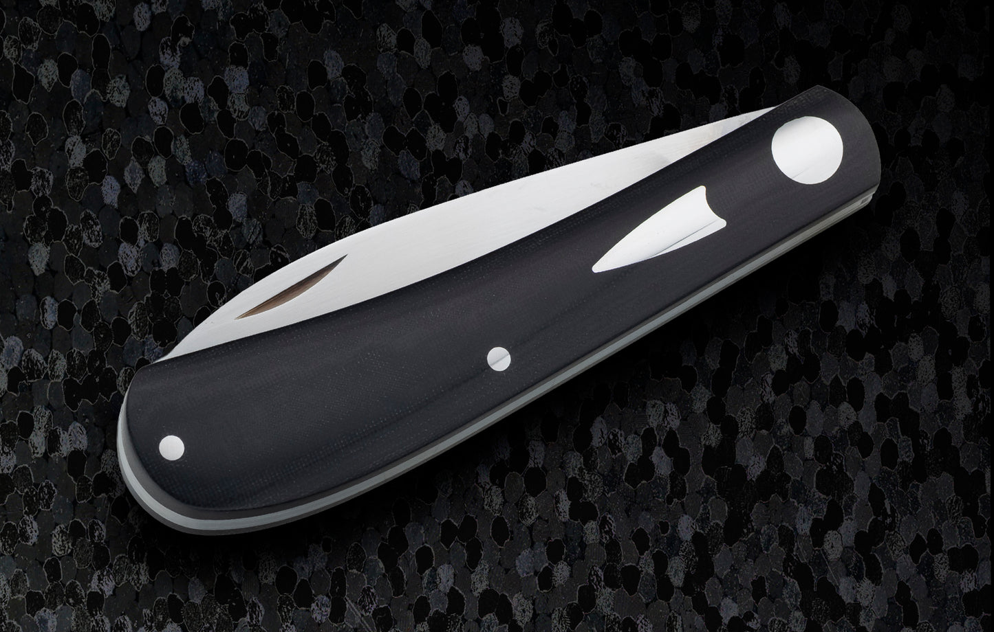 John Horrigan M.S. Wharncliffe Trapper Shadow Pattern Slip-Joint Folding Knife