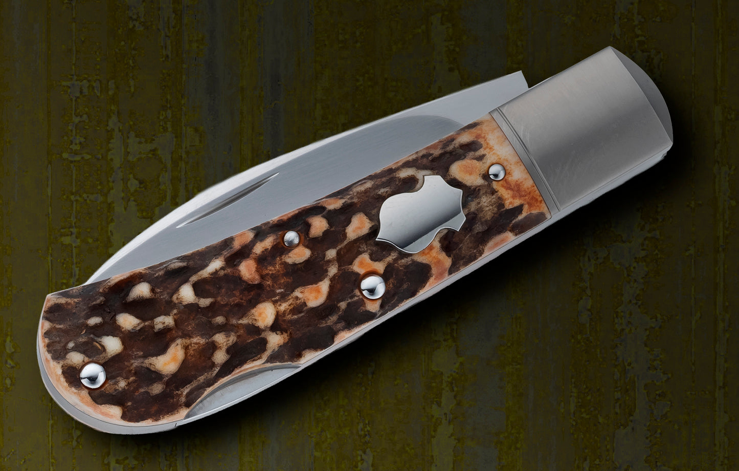 Alexander Poroshyn Stag Zulu, Lock-Back Folding Knife