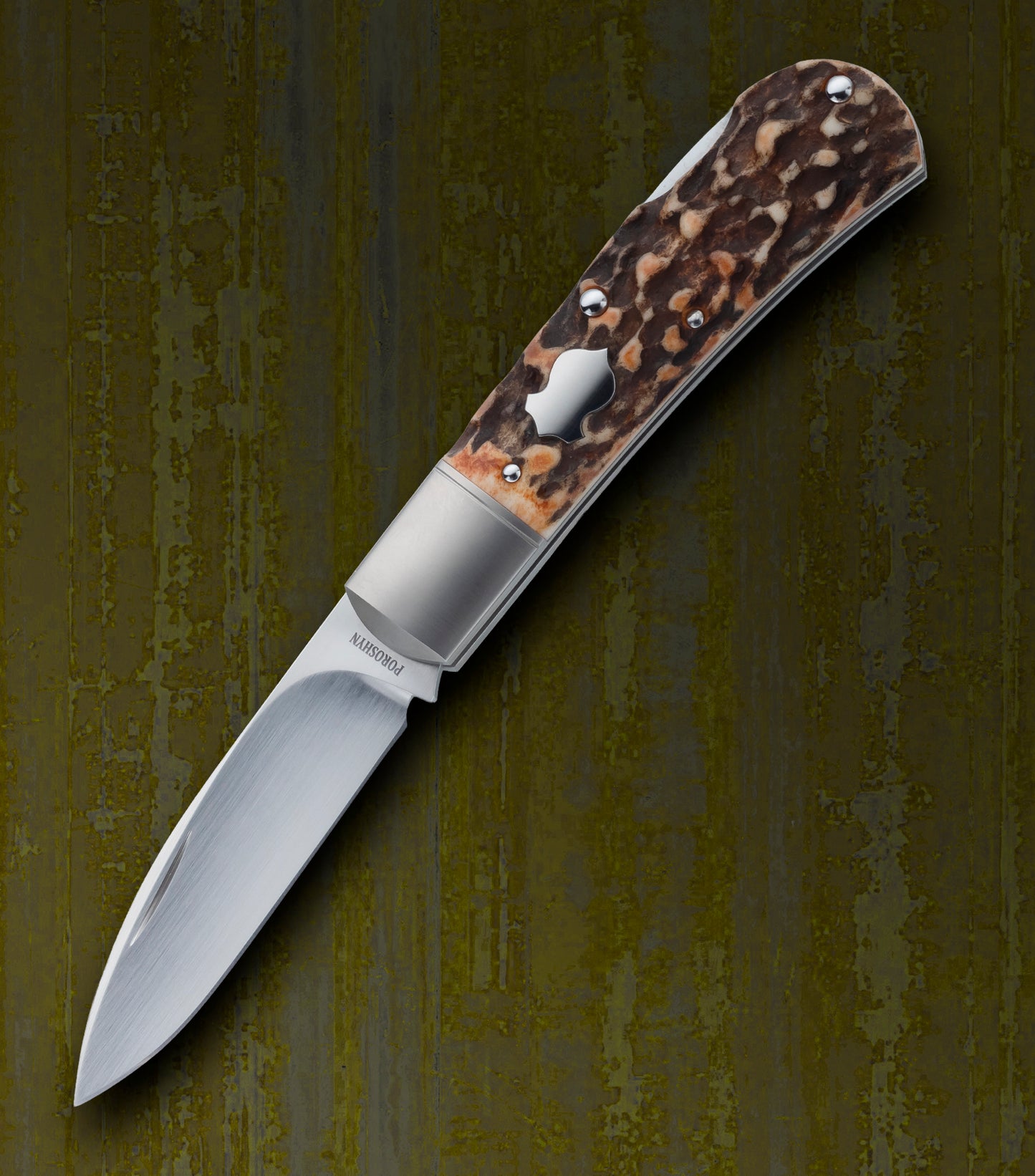 Alexander Poroshyn Stag Zulu, Lock-Back Folding Knife