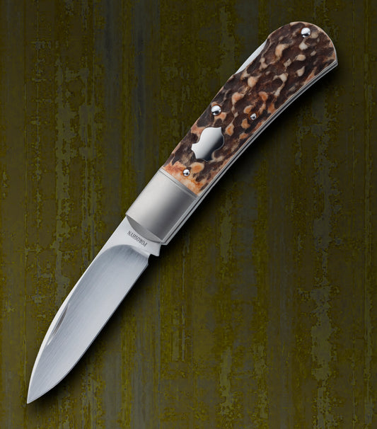 Alexander Poroshyn Stag Zulu, Lock-Back Folding Knife