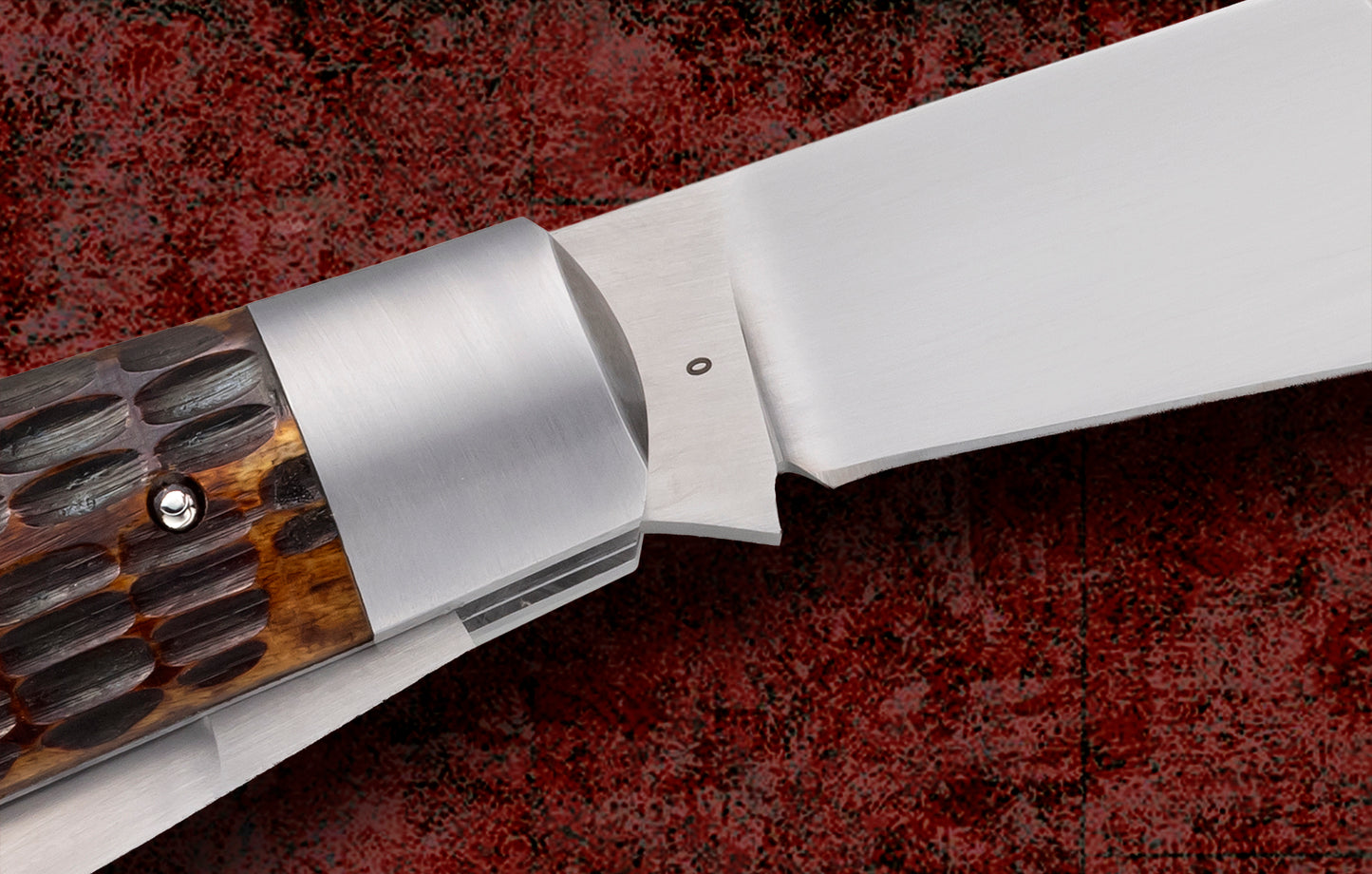 Tim Robertson No. 0 PROTOTYPE Roofline Jigged Bone 2-Blade Saddlehorn Trapper Slip-Joint Folding Knife