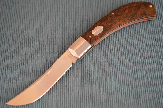 Bill Ruple Vintage Rag Micarta Bow Trapper, Slip-Joint Folding Knife (SOLD)