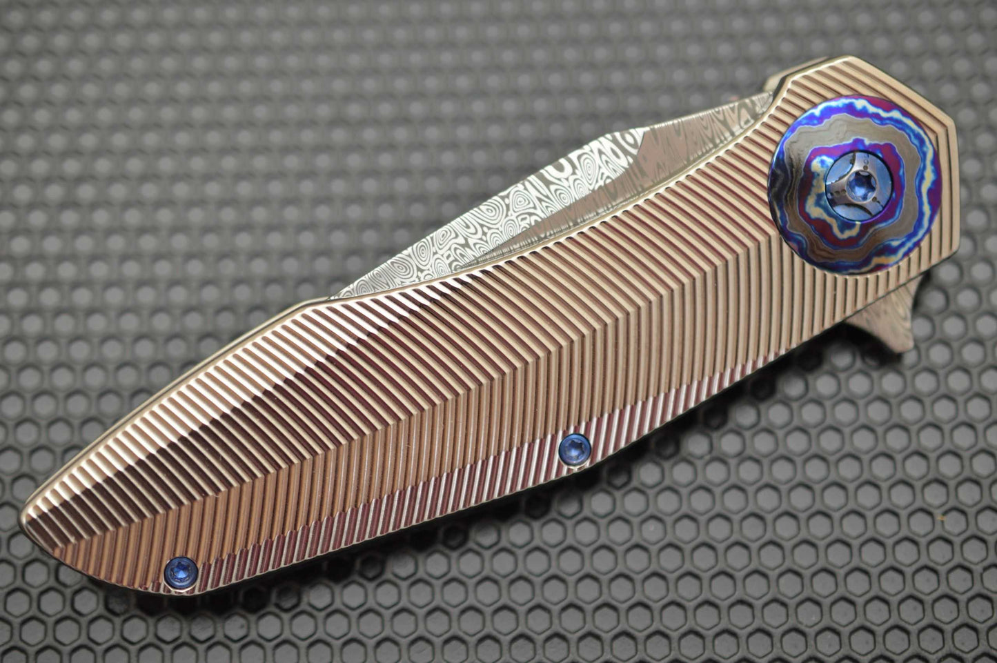 Steve Skiff Deluxe CULPRIT, Damasteel and Black Timascus (SOLD)