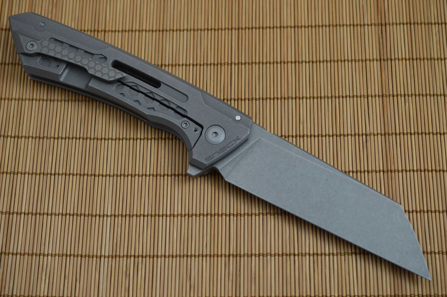 BUSTER, Jake Hoback Knives - Snecx Design Lab Collaboration, Sandblast Stonewash Finish (SOLD)