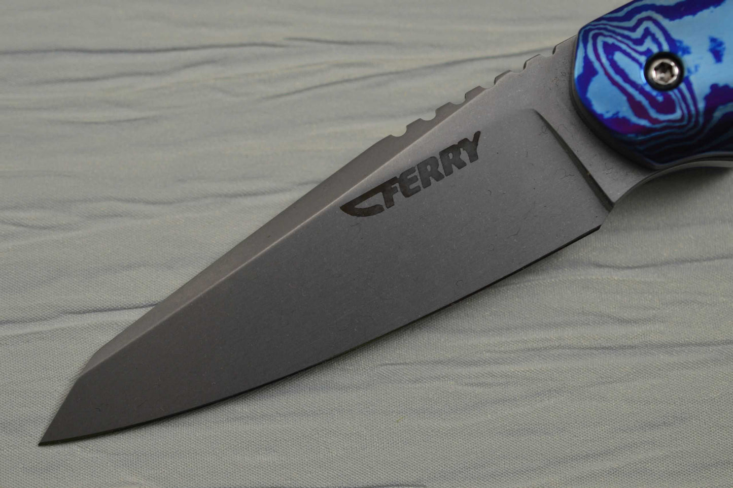 Tom Ferry M.S. INSIDIOUS Timascus Flipper Folding Knife (SOLD)