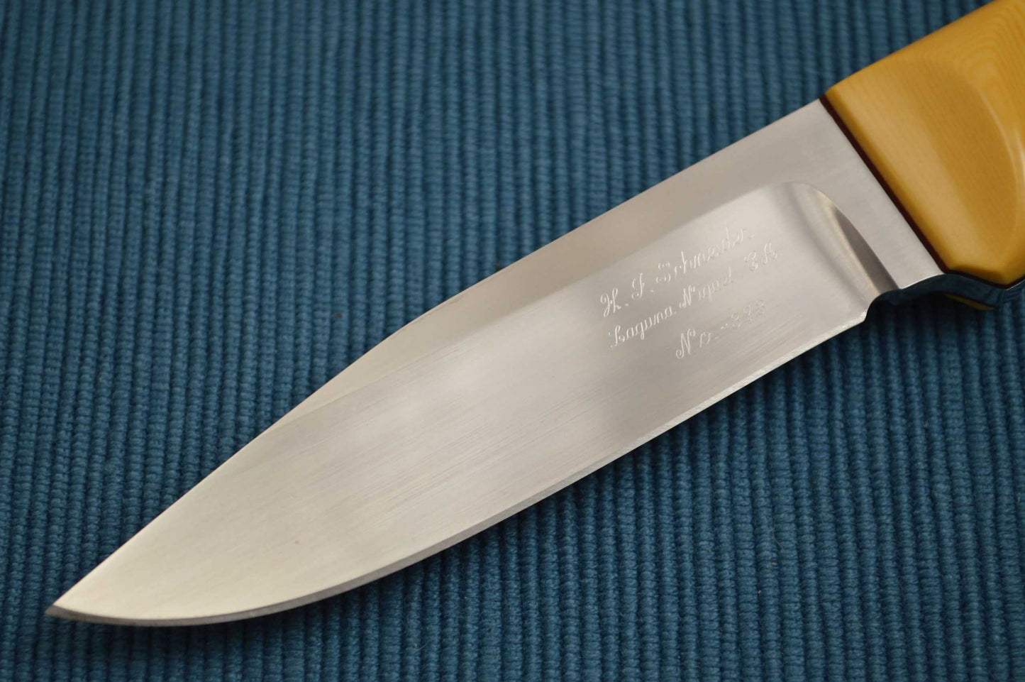 Herman J. Schneider Custom Drop Point Hunting Knife #373 (SOLD)