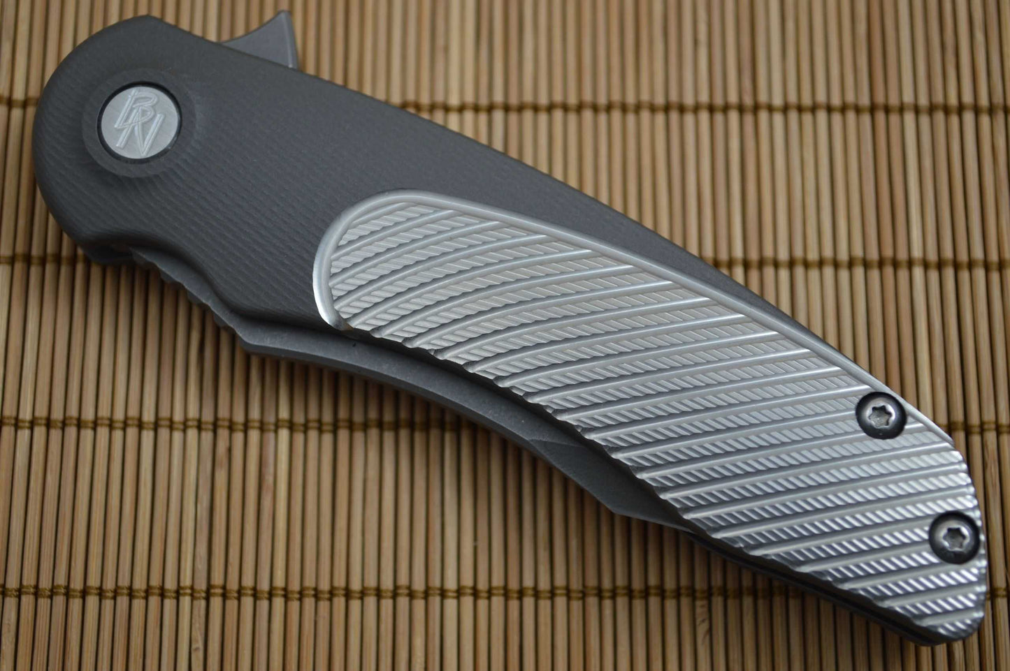 Brian Nadeau CYCLONE Flipper (3D Version), Anodized Gray Titanium (SOLD)