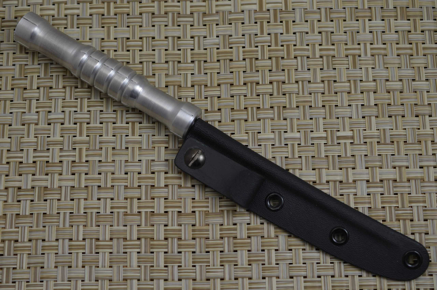 G.H.K. "Spike", Polished Duraluminum, IWB Kydex Sheath (SOLD)