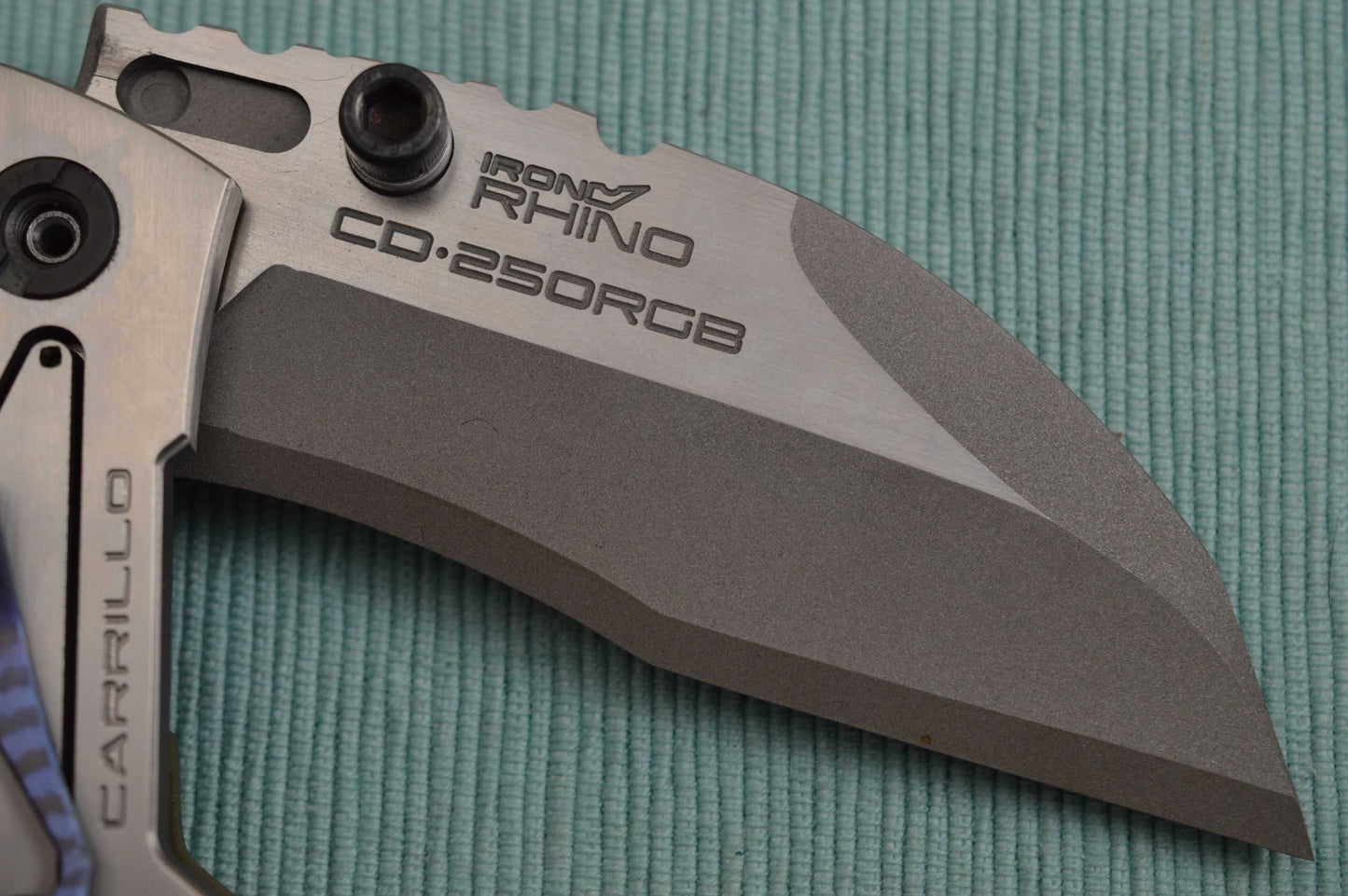 Dwaine Carrillo PROTOTYPE, No. 0, Button-Lock Cobra M4 Carbon Fiber, OD Green G10 (SOLD)