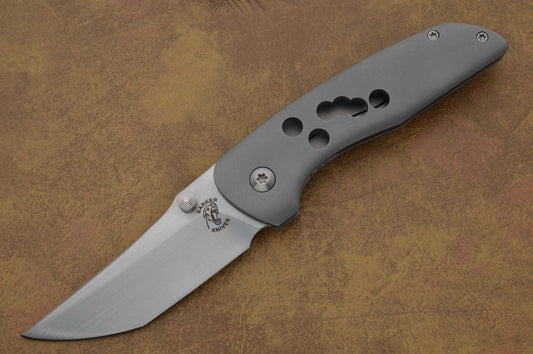 John Barker Small Hokkaido MOA Holes, Frame-Lock Folding Knife (SOLD)