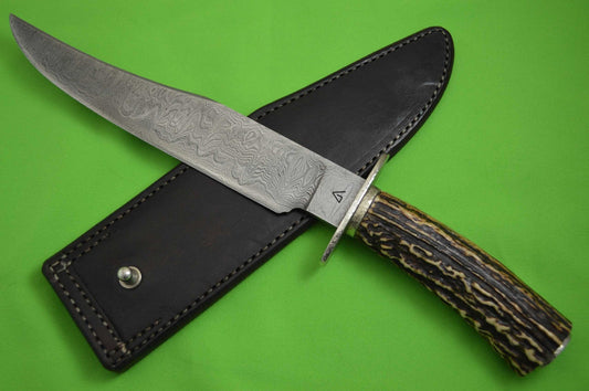 Bert Gaston, M.S. Damascus & Sambar Stag Fighter, Bill Moran ST-24 Inspired (SOLD)