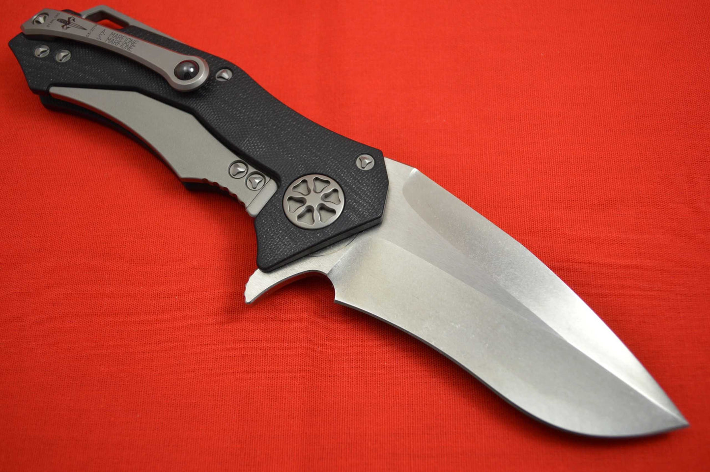 Anthony and Sean Marfione STARLORD Frame-Lock Flipper, Elmax Blade, G10 Handle (SOLD)