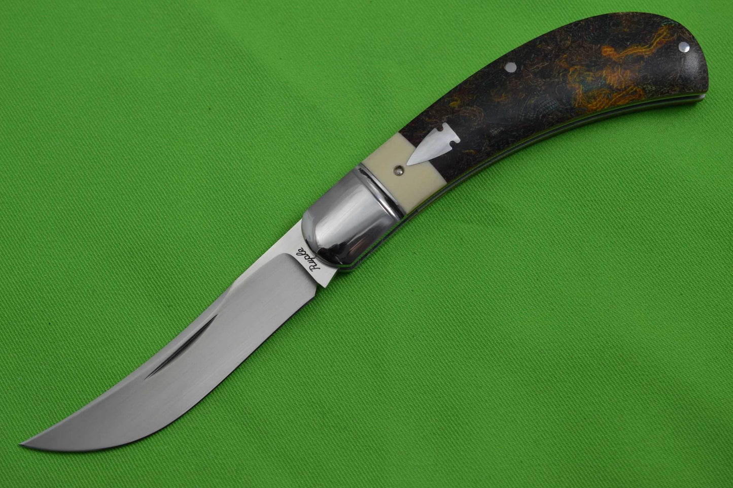 Bill Ruple Rag / Westinghouse Micarta Bow Trapper, Slip-Joint Folding Knife (SOLD)