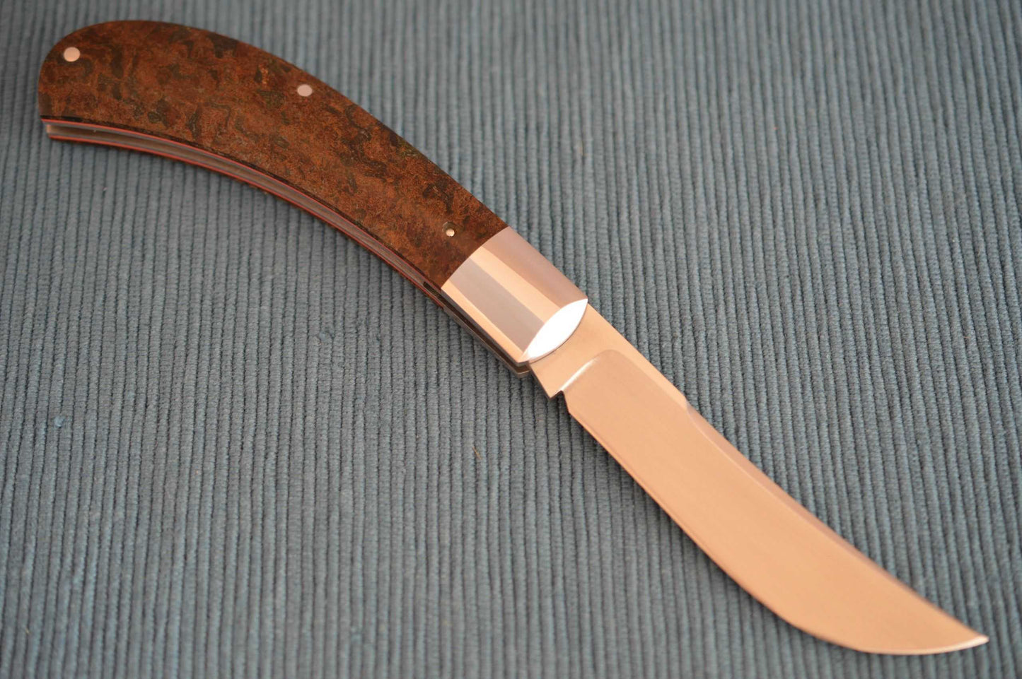 Bill Ruple Vintage Rag Micarta Bow Trapper, Slip-Joint Folding Knife (SOLD)