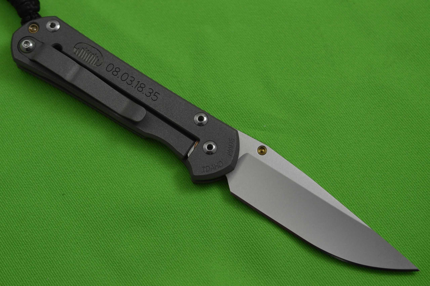 Chris Reeve Small Sebenza 21 CGG "Lunar Landing" with Chrysocolla (SOLD)