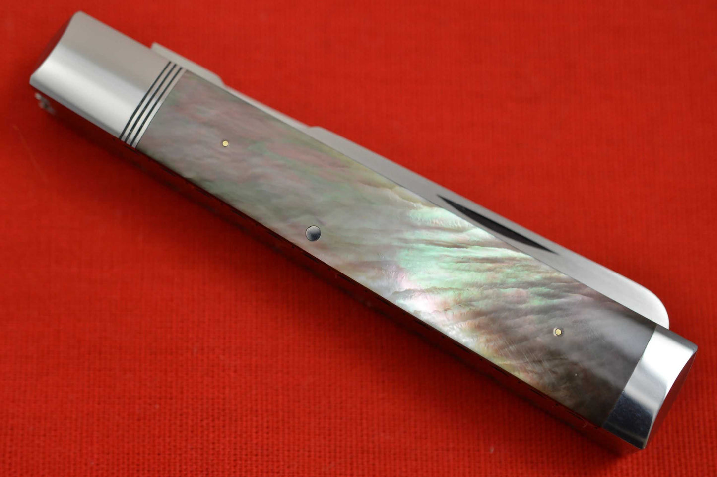 Bill Ruple Two-Blade, Black Lip Pearl Doctor's Knife (SOLD)