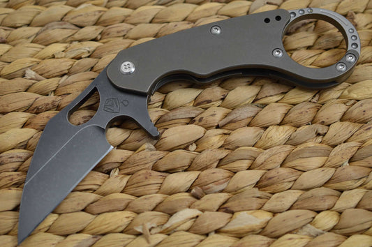 Medford Knife and Tool BURUNG Karambit, Bronze Titanium Frame, PVD Blade (SOLD)