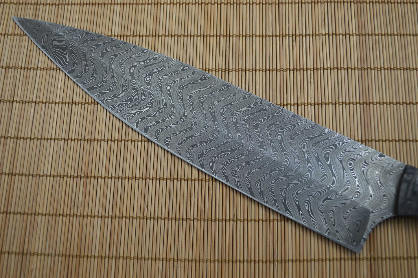 Mikkel Willumsen Urban Tactical Custom Chad Nichols Damascus Chef's Knife (SOLD)