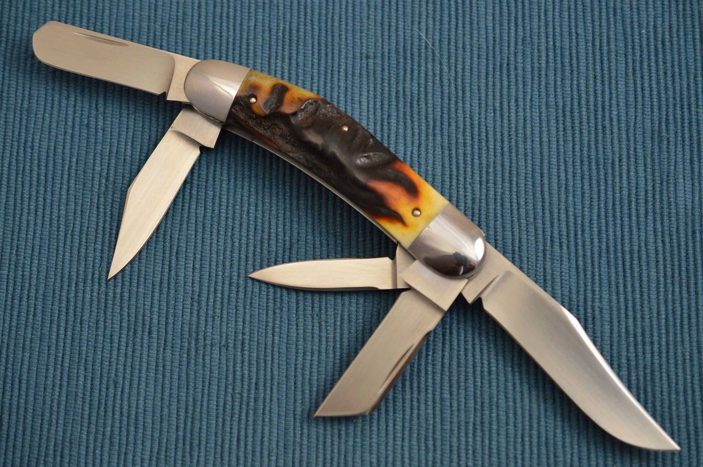 Bill Ruple Stag 5-Blade Sowbelly (SOLD)