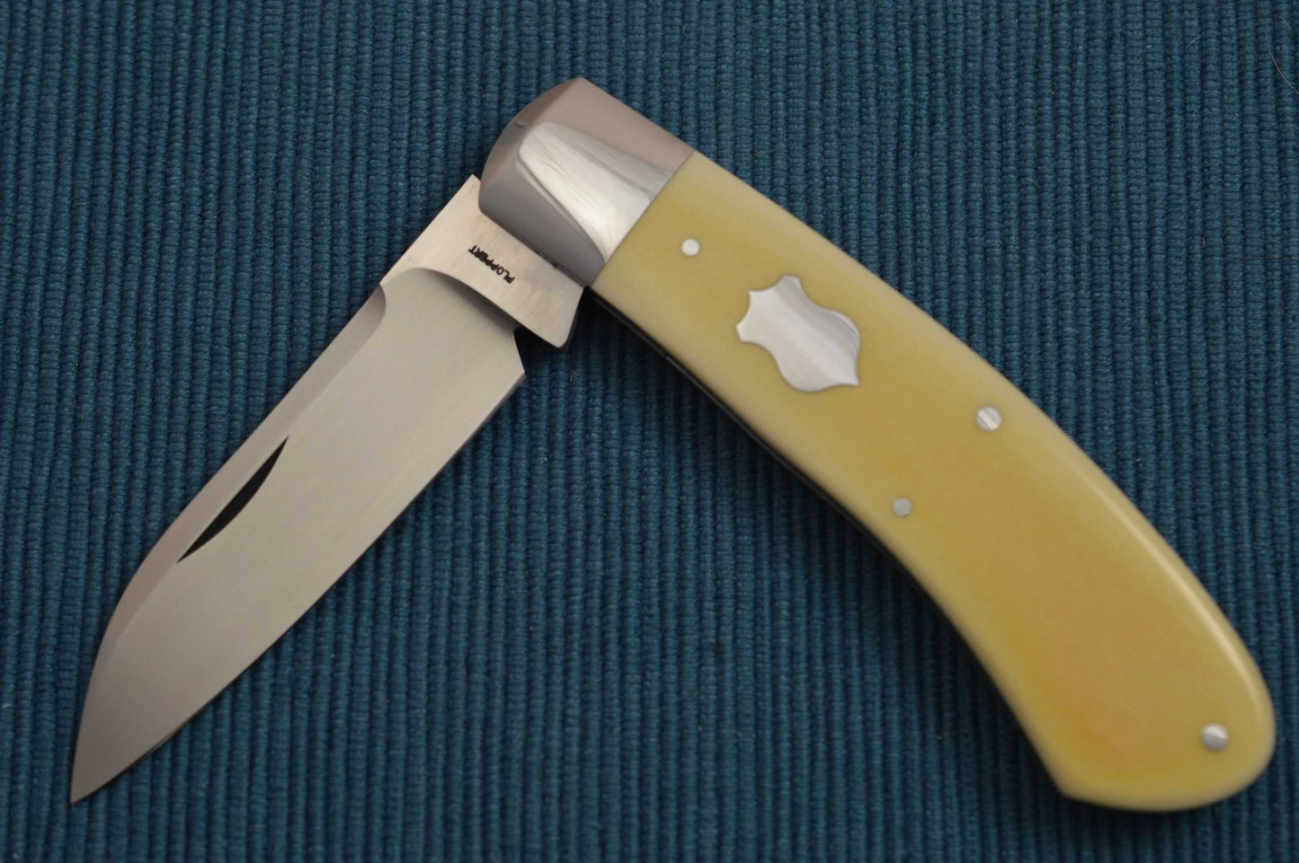 Tom Ploppert DINO, Slip-Joint Folder, Old Westinghouse Micarta Scales (SOLD)